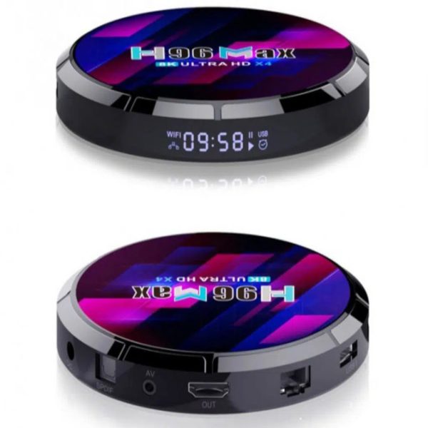 اندرویدباکسH96 MAX X4 رم4G - پردازنده 64GB